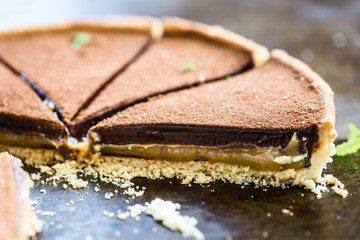 Salted Caramel and Chocolate Tart
