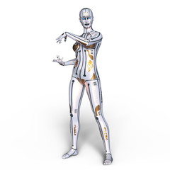 Obraz premium 女性ロボット