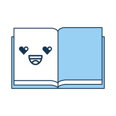 text book kawaii character vector illustration design