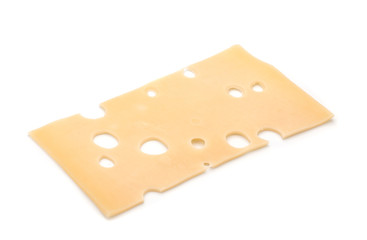 Cheese on a white background