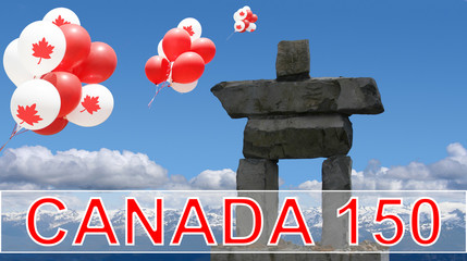 Canada day Inukshuk