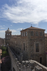 hermosa ciudad medieval de Cáceres en la comunidad de Extremadura