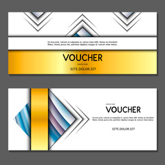 Gift voucher. Vector, illustration. 