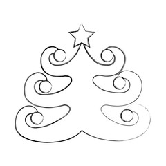 christmas tree isolated icon vector illustration design