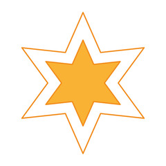 star decorative isolated icon vector illustration design