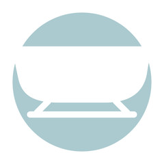 snow sled isolated icon vector illustration design