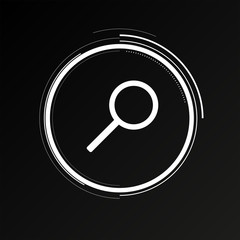 Future Button - Lupe Suche