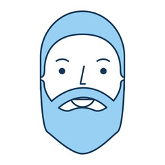 young man with beard vector illustration design