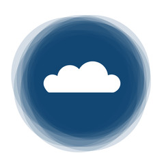 Abstract round button - cloud