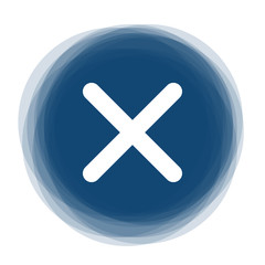 Abstract round button - x