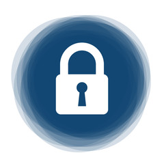 Abstract round button - lock