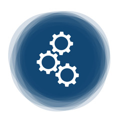 Abstract round button - gears - mechanism