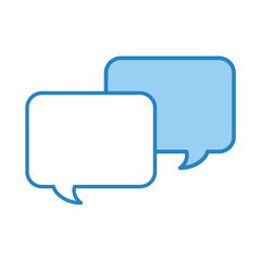 speech bubbles isolated icon vector illustration design
