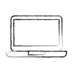 laptop computer isolated icon vector illustration design