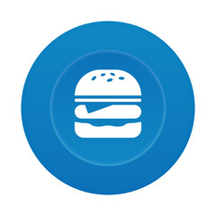 Runder 3D Button - Burger