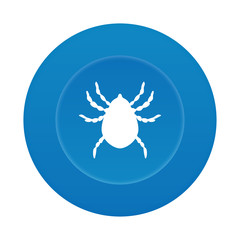 Runder 3D Button - Zecke