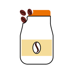 coffee toast bag icon vector illustration design