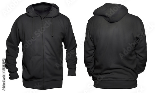 Download Blank Sweatshirt Mock Up Template Front And Back View Isolated On White Plain Black Hoodie Mockup Hoody Design Presentation Jumper For Print Blank Clothes Sweat Shirt Sweater Wall Mural Airdone