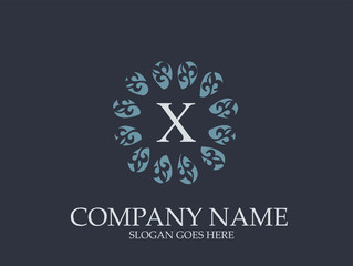 Abstract X Letter Monogram Elegant Logo Design