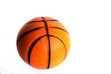 Fototapeta premium Basketball ball over white background