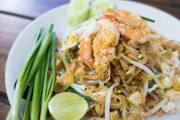 a dish of fried noodle