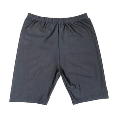 one black swimming trunks isolated on white