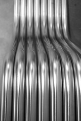 abstract metal curve