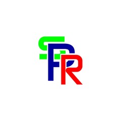 letter SPR logo vector