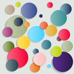 Abstract Colorful Bubbles Background - vector