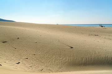 Sand dunes on Patara beach. Turkey