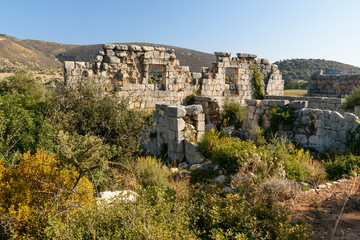 Fototapeta na wymiar Granary Horreum in ancient Lycian city Patara. Turkey