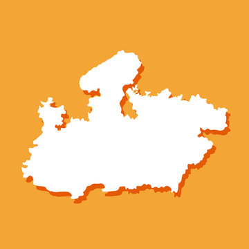 Indian State Madhya Pradesh Map