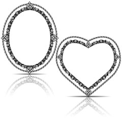 silhouette carved frame with shadow