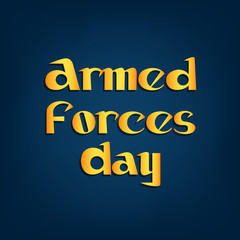 Naklejka na ściany i meble Armed Forces Day.