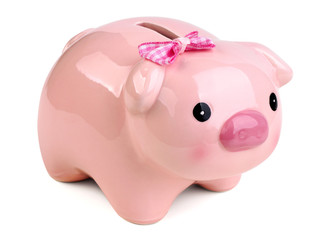 Cute female piggy bank