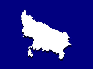 Illustration of Uttar Pradesh Police Flag