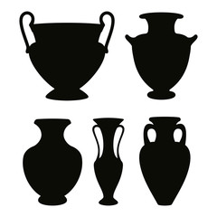 Vector Greek vase.