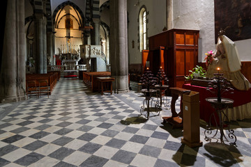 Intérieur de l'église de Manarola