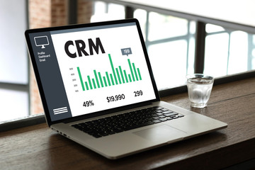 Fototapeta na wymiar Business Customer CRM Management Analysis Service Concept , Customer relationship management