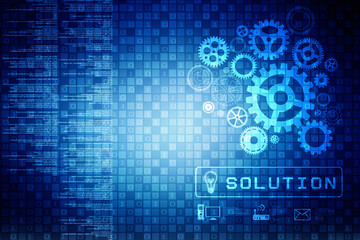 Obraz premium 2d illustration technology background