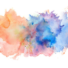 Abstract watercolor splash background.