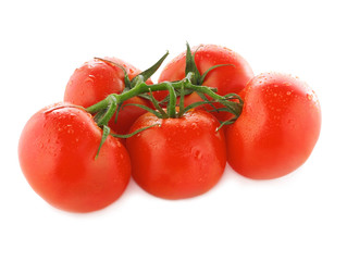 Wet cherry tomatoes