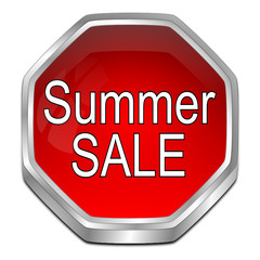 Summer Sale Button - 3D illustration