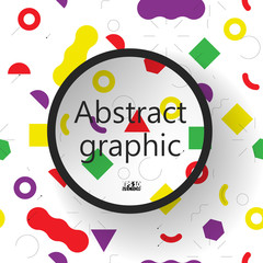 Fototapeta premium Graphic illustration with geometric pattern. Eps10 Vector illustration.