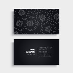 Business Card. Vintage decorative elements