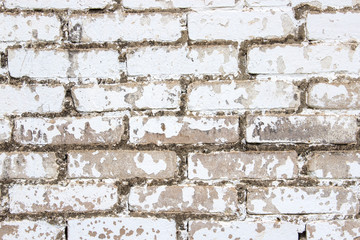 An old brick wall. Building background. Close-up. Horizontal.