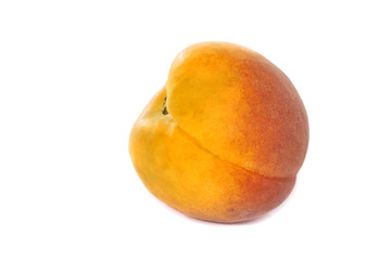 One ripe apricot close
