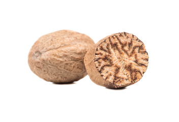 Nutmeg with half