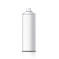 Realistic White Cosmetics bottle can Spray