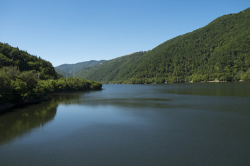 View from  Gura Raului dam, in Sibiu county, Romania